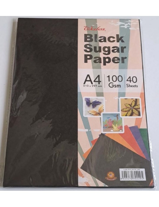 JAYAMART Stationery|Sugar Paper black A4 40'sRM5.80RM5.80KbCardboard & Wrapper