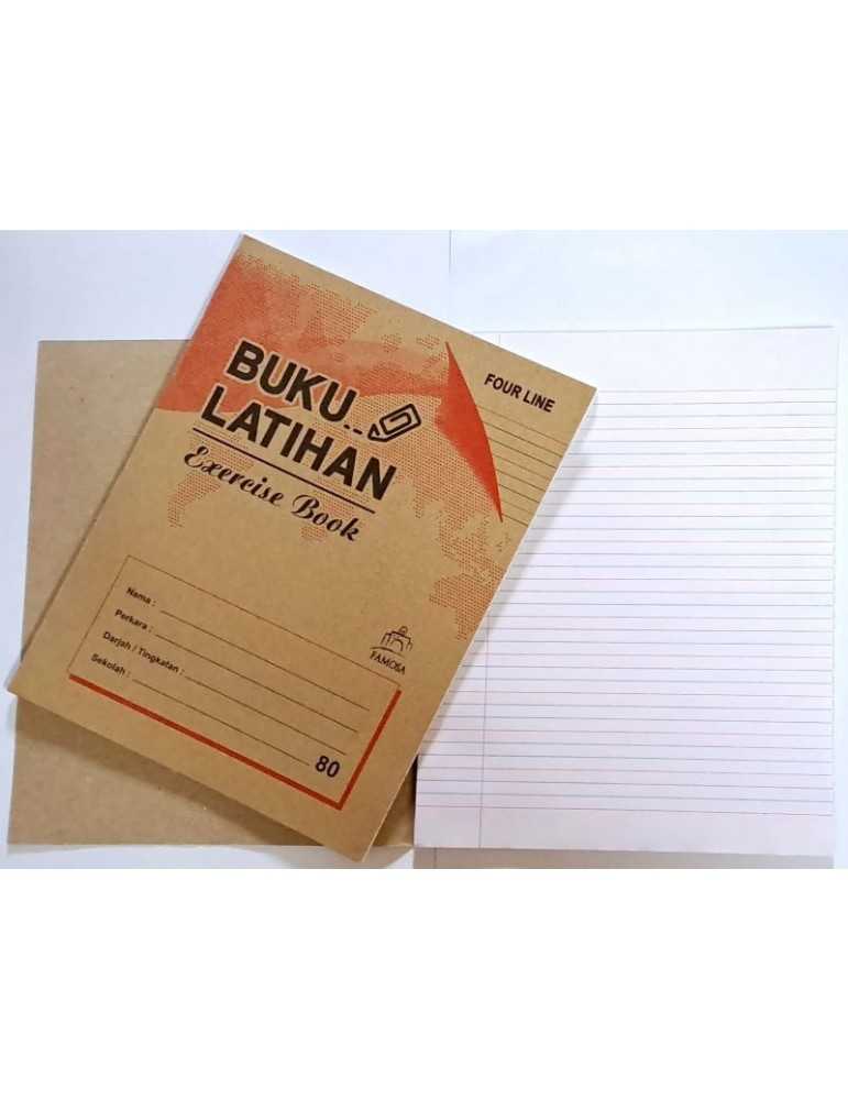 JAYAMART Stationery|Kraft Exercise Book 4 lines 76 pages 100 booksRM80.00RM80.00Card & Soft Cover