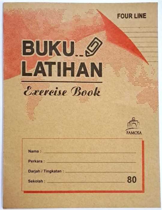 JAYAMART Stationery|Kraft Exercise Book 4 lines 76 pages 100 booksRM80.00RM80.00Card & Soft Cover