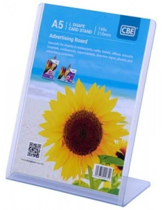 JAYAMART Stationery|CBE L Shape Card Stand 275 A5 verticalRM7.60RM7.60CbeDocument Holder & Stand