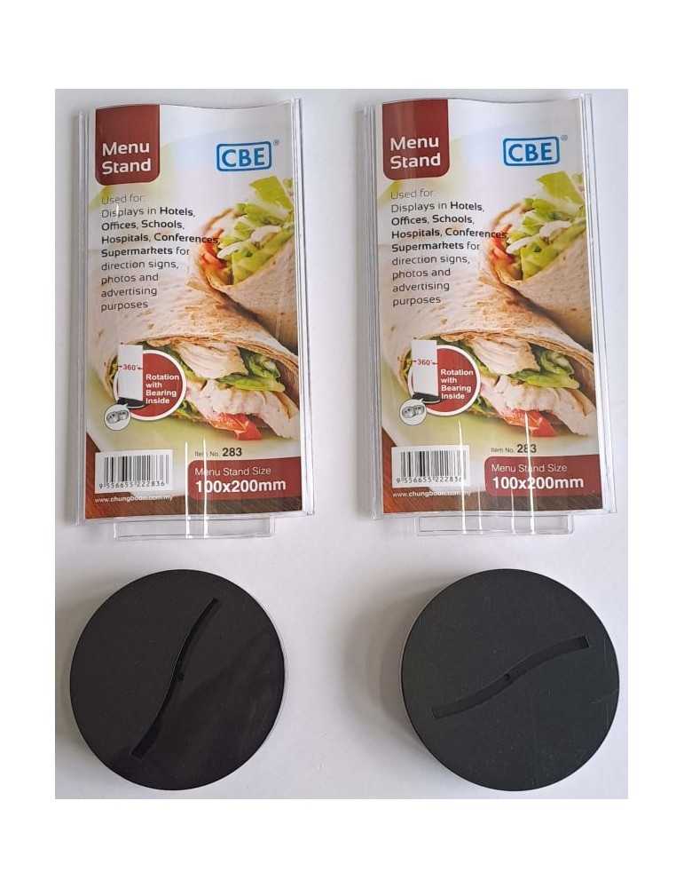 JAYAMART Stationery|CBE Menu Stand 283 curved shape - rotating typeRM9.30RM9.30CbeDocument Holder & Stand