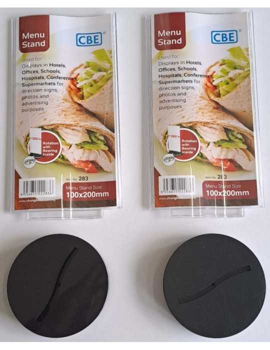 JAYAMART Stationery|CBE Menu Stand 283 curved shape - rotating typeRM9.30RM9.30CbeDocument Holder & Stand