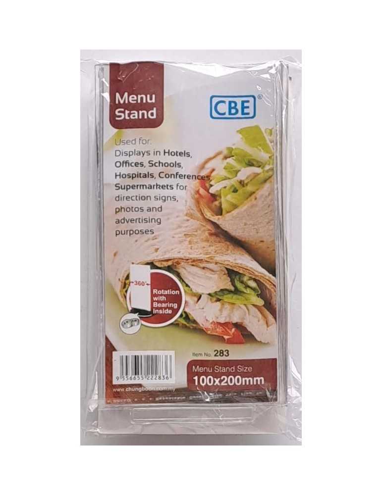 JAYAMART Stationery|CBE Menu Stand 283 curved shape - rotating typeRM9.30RM9.30CbeDocument Holder & Stand