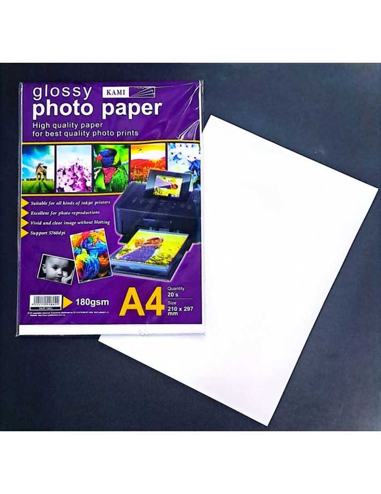 JAYAMART Stationery|Kami Photo Paper Glossy A4 180 gsmRM6.70RM6.70Inkjet Paper & Card