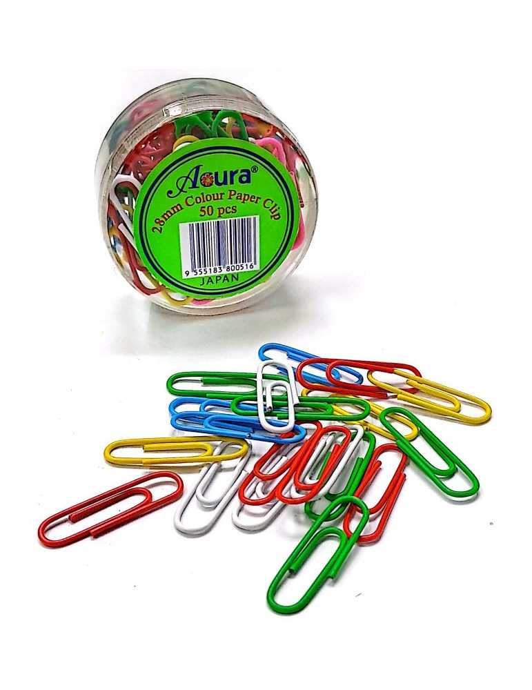 JAYAMART Stationery|Acura Colour Paper Clip 28 mm 50'sRM1.40RM1.40AcuraClip & Pin