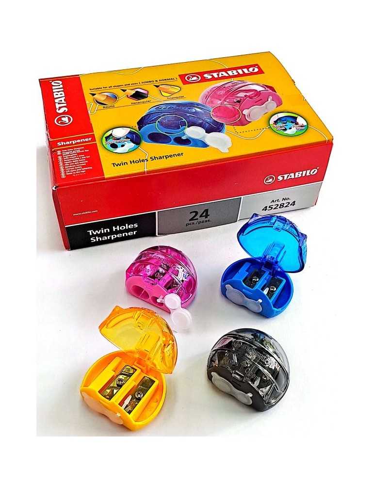 JAYAMART Stationery|STABILO Twin Holes Sharpener 452824 (2 holes with casing)RM1.90RM1.90STABILOSharpener