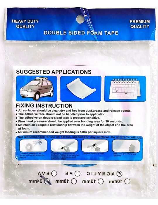 JAYAMART Stationery|Acrylic Clear Foam Tape 24 mm x 10RM30.00RM30.00Tape