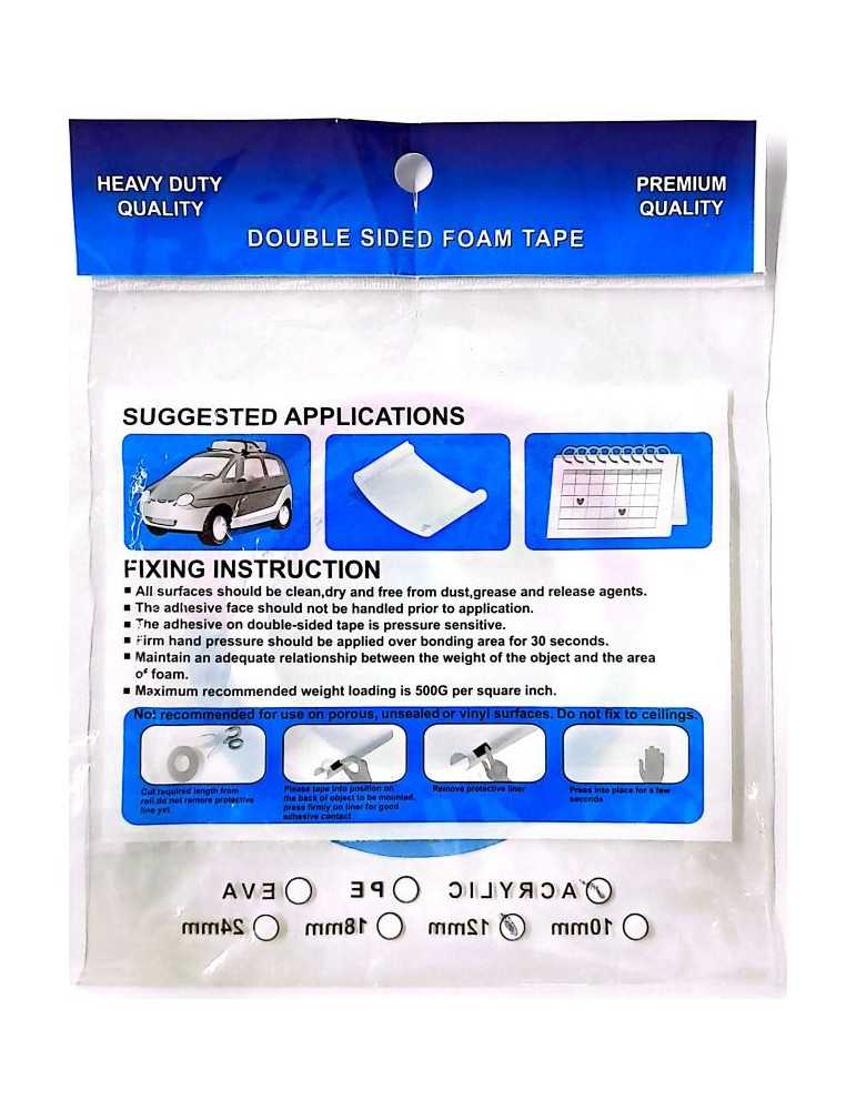 JAYAMART Stationery|Acrylic Clear Foam Tape 12 mm x 10RM15.00RM15.00Tape