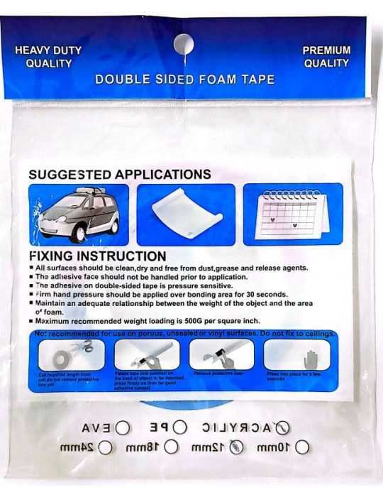 JAYAMART Stationery|Acrylic Clear Foam Tape 12 mm x 10RM15.00RM15.00Tape