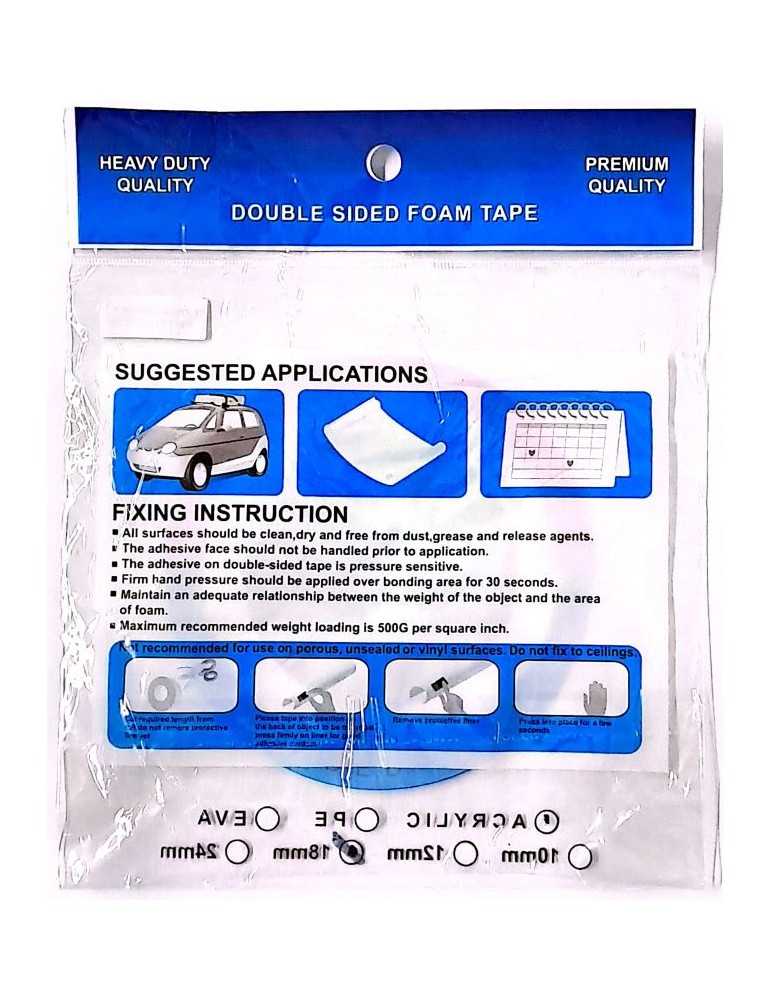 JAYAMART Stationery|Acrylic Clear Foam Tape 18 mm x 10RM22.50RM22.50Tape