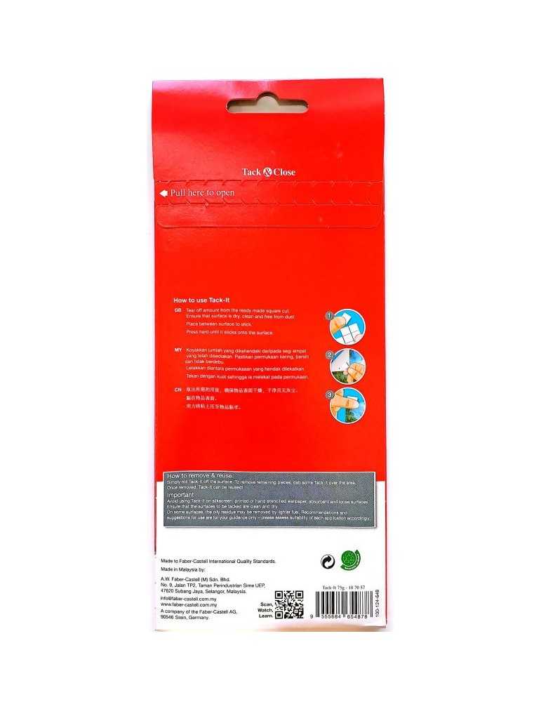 JAYAMART Stationery|Faber Castell Tack It 75 g (187057)RM6.50RM6.50Miscellaneous - Tape & Self-adhesive