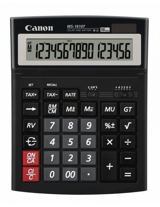 JAYAMART Stationery|Canon WS-1610T Calculator (16 digits)RM78.00RM78.00CanonCalculator