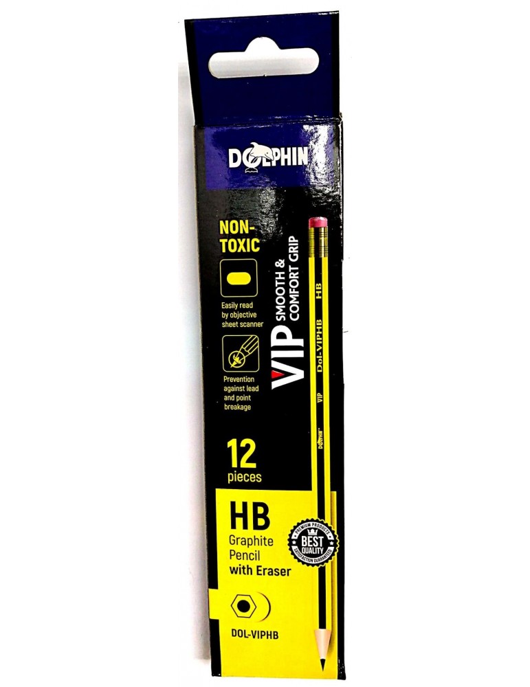 JAYAMART Stationery|Dolphin Pencil HB with eraser VIP 12'sRM6.80RM6.80Pencil