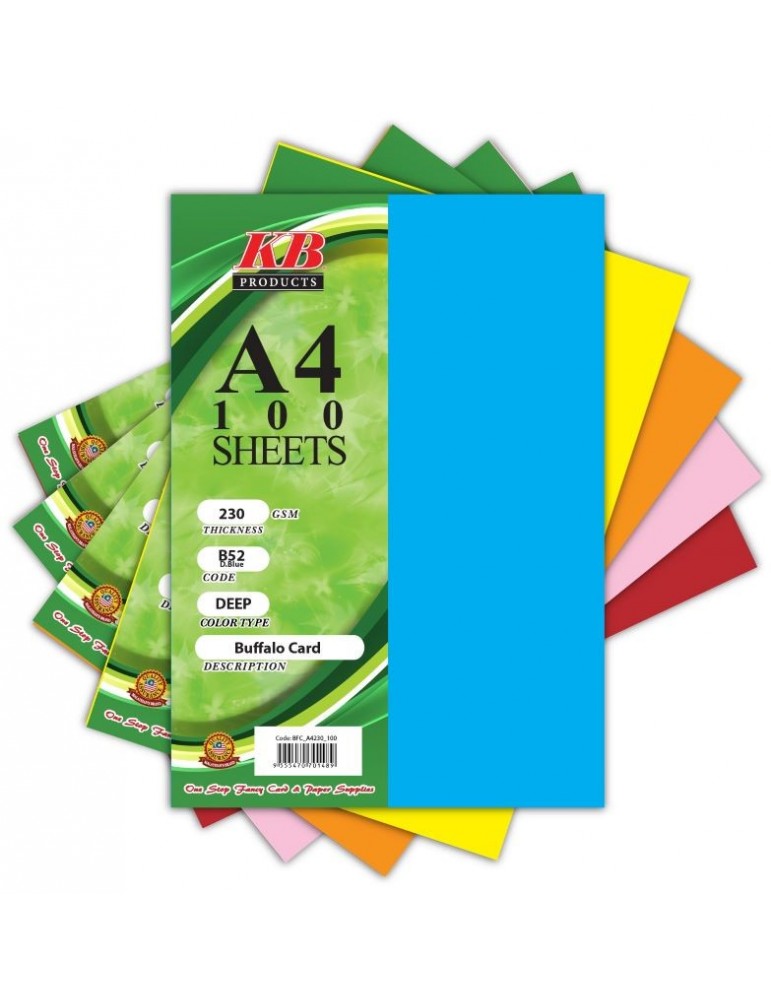 JAYAMART Stationery|Fancy Card Colour A4 230 gsm 100's (single dark colour)RM30.00RM30.00KbPaper & Card