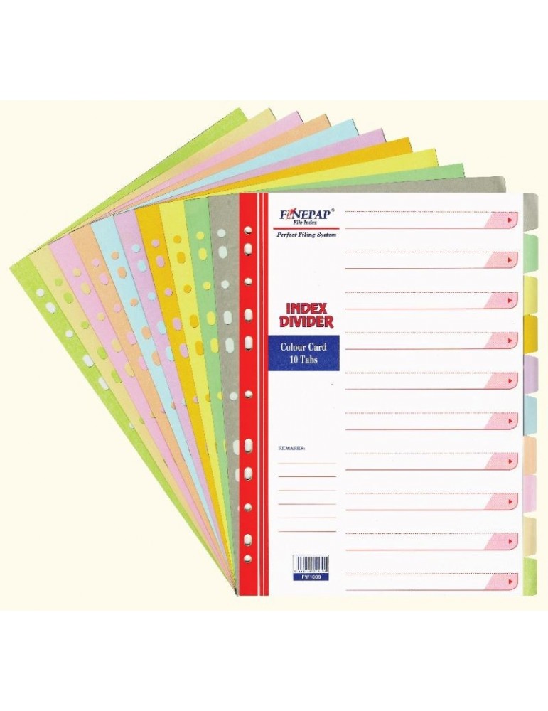 JAYAMART Stationery|Index Divider (10 colours) A4RM6.00RM6.00Index Divider