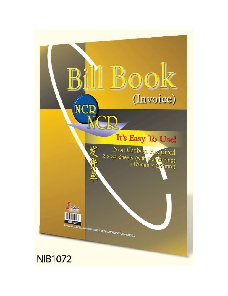 JAYAMART Stationery|Bill Book NCR 7x10x2ply (number)RM5.00RM5.00Bill Book, Receipt & Voucher
