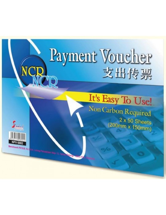 JAYAMART Stationery|Standard Payment Voucher NCR 2ply 50'sRM4.20RM4.20StandardBill Book, Receipt & Voucher