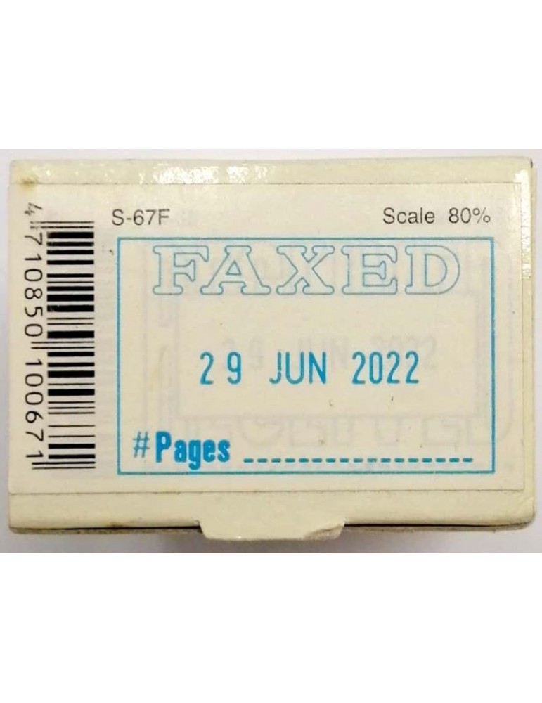 JAYAMART Stationery|Shiny Faxed with date stamp S-67RM14.50RM14.50ShinyRubber Stamp & Ink