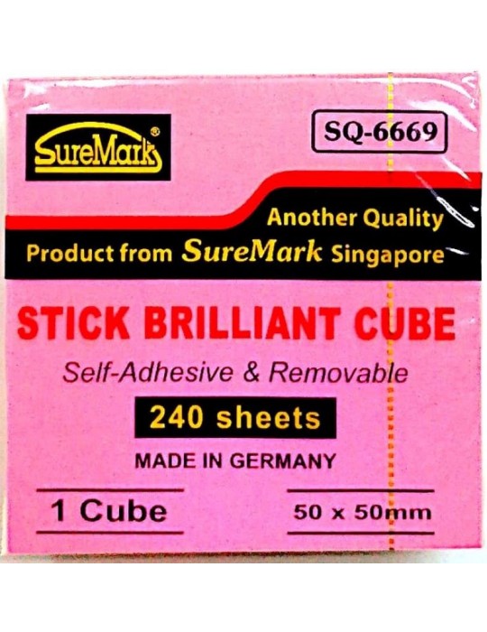 JAYAMART Stationery|Suremark Stick On Note SQ6669 (size: 50 mm x 50 mm) 4 coloursRM7.20RM7.20SuremarkPost It Note / Stick On Pad & Flag