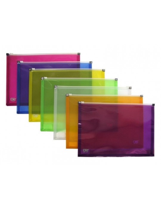 JAYAMART Stationery|CBE Zipper Bag A4 132ARM3.30RM3.30CbePVC & PP File