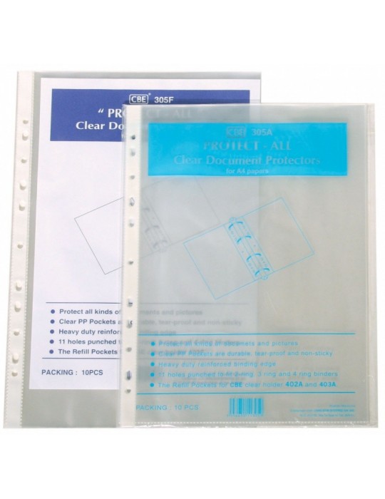 JAYAMART Stationery|CBE Sheet Protector Refill F4 305FRM5.30RM5.30CbePVC & PP File