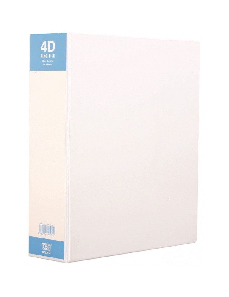 JAYAMART Stationery|CBE PVC White File A4 4D 50 mm 4D6504RM22.00RM22.00CbePVC & PP File