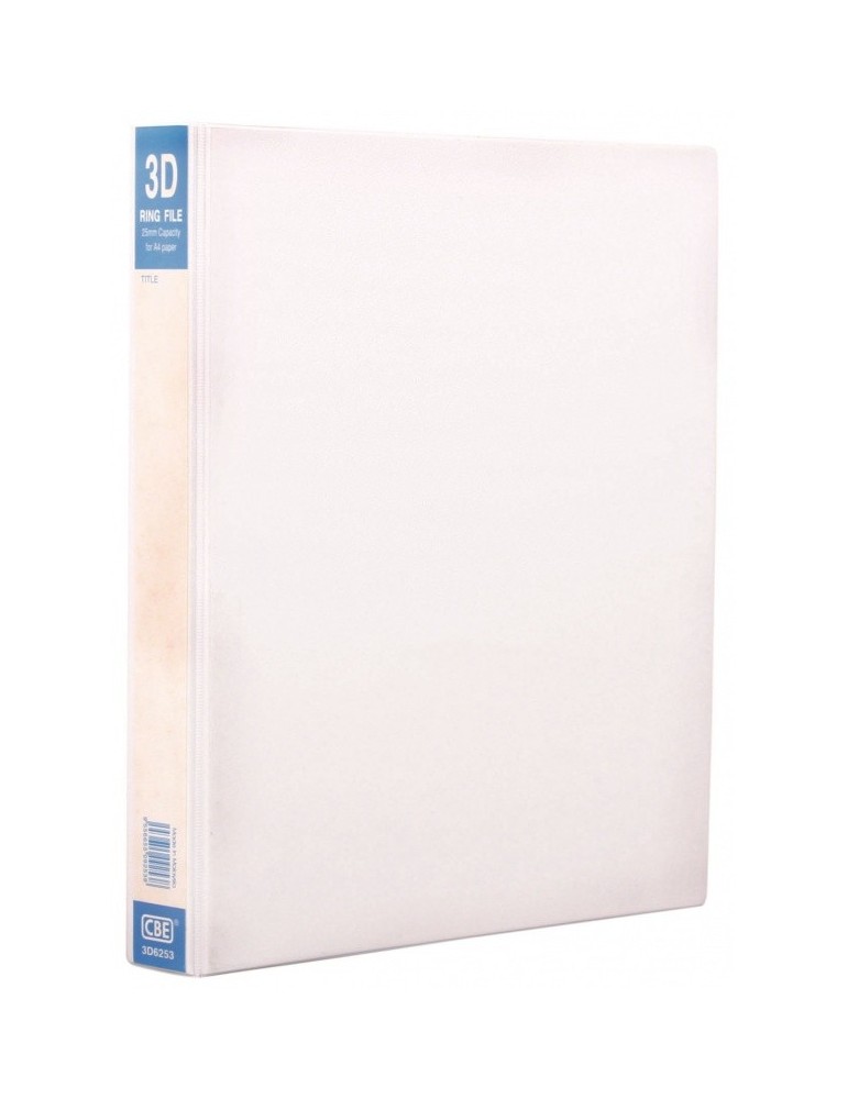 JAYAMART Stationery|CBE PVC White File A4 3D 25 mm 3D6253RM14.50RM14.50CbePVC & PP File