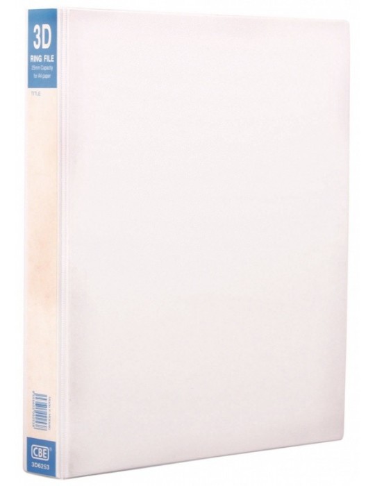 JAYAMART Stationery|CBE PVC White File A4 3D 25 mm 3D6253RM14.50RM14.50CbePVC & PP File