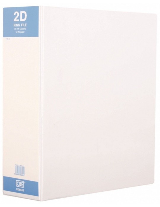 JAYAMART Stationery|CBE PVC White File A4 2D 65 mm 2D6652RM21.50RM21.50CbePVC & PP File